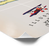 Illustratieve kaart van Bermuda Perfect Poster (Hoek)