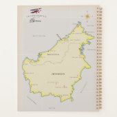 Illustratieve kaart van Borneo Planner (Achterkant)