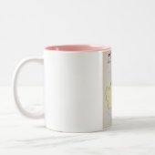 Illustratieve kaart van Borneo Tweekleurige Koffiemok (Links)