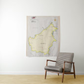 Illustratieve kaart van Borneo Wandkleed (In situ)