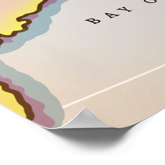 Illustratieve kaart van china poster (Hoek)