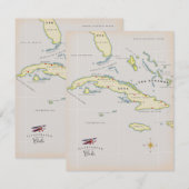 Illustratieve kaart van Cuba (Voorkant / Achterkant)