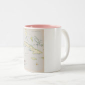 Illustratieve kaart van Cuba Tweekleurige Koffiemok (Voorkant rechts)