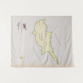 Illustratieve kaart van Cyprus. Wandkleed (Voorkant (horizontaal))