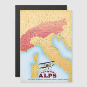 Illustratieve kaart van de Alpen (Voorkant / Achterkant)