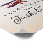 Illustratieve kaart van de kaart van Turken en Cai Poster (Hoek)