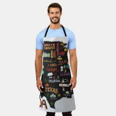 Illustratieve kaart van de Verenigde Staten. Poste Schort (Gedragen)