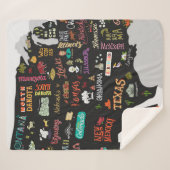 Illustratieve kaart van de Verenigde Staten. Poste Sherpa Deken (Voorkant (horizontaal))