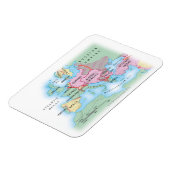 Illustratieve kaart van Europa Magneet (Linkerzijde)