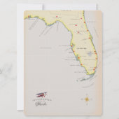 Illustratieve kaart van Florida (Achterkant)
