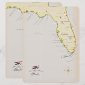Illustratieve kaart van Florida (Voorkant / Achterkant)