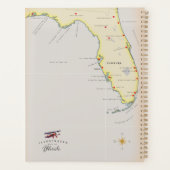 Illustratieve kaart van Florida Planner (Achterkant)