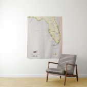 Illustratieve kaart van Florida Wandkleed (In situ)