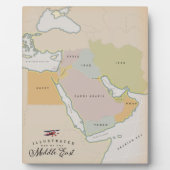 Illustratieve kaart van het Midden-Oosten. Fotoplaat (Voorkant)