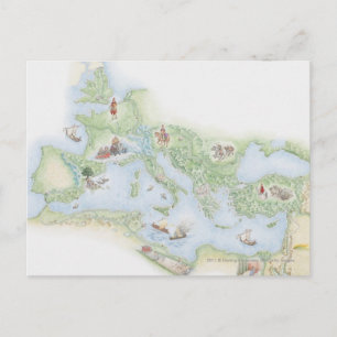 Illustratieve kaart van het Romeinse Rijk