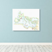 Illustratieve kaart van het Romeinse Rijk Canvas Afdruk (Insitu (Houten vloer))