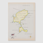 Illustratieve kaart van Ibiza (Voorkant)