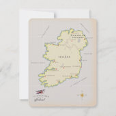 Illustratieve kaart van Ierland (Achterkant)