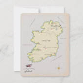 Illustratieve kaart van Ierland (Voorkant)