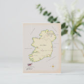 Illustratieve kaart van Ierland (Staand voorkant)