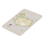 Illustratieve kaart van IJsland Magneet (Linkerzijde)