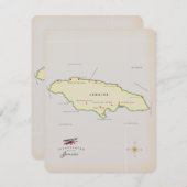 Illustratieve kaart van Jamaica. (Voorkant / Achterkant)