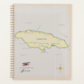 Illustratieve kaart van Jamaica. Planner (Voorkant)