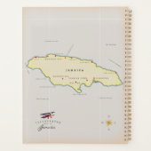 Illustratieve kaart van Jamaica. Planner (Achterkant)