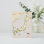 Illustratieve kaart van Japan (Staand voorkant)