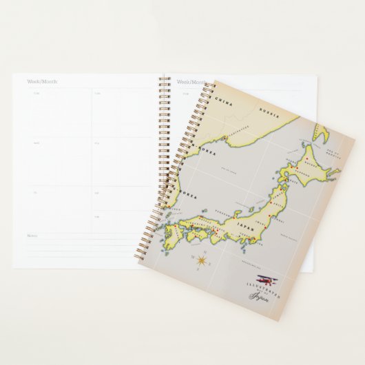 Illustratieve kaart van Japan Planner (Display)