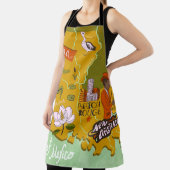 Illustratieve kaart van Louisiana, Verenigde State Schort (Insitu)