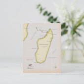 Illustratieve kaart van Madagaskar (Staand voorkant)