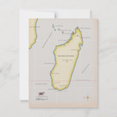 Illustratieve kaart van Madagaskar (Achterkant)