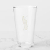Illustratieve kaart van Madagaskar Glas (Achterkant)
