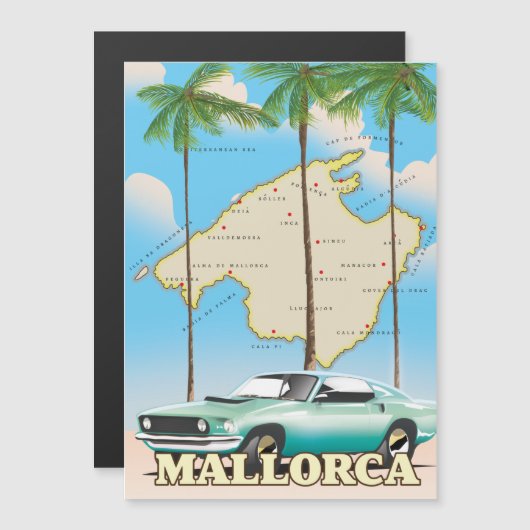 Illustratieve kaart van Mallorca (Voorkant / Achterkant)