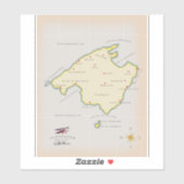 Illustratieve kaart van Mallorca Sticker (Vel)