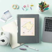 Illustratieve kaart van Mallorca Sticker (iPad Cover)