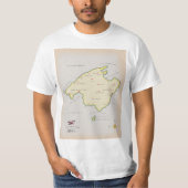 Illustratieve kaart van Mallorca T-shirt (Voorkant)