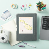 Illustratieve kaart van Malta Sticker (iPad Cover)