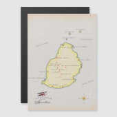 Illustratieve kaart van Mauritius (Voorkant / Achterkant)