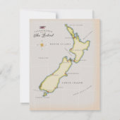 Illustratieve kaart van Nieuw-Zeeland (Achterkant)