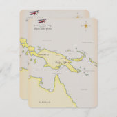 Illustratieve kaart van Papoea-Nieuw-Guinea (Voorkant / Achterkant)