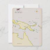 Illustratieve kaart van Papoea-Nieuw-Guinea (Voorkant)