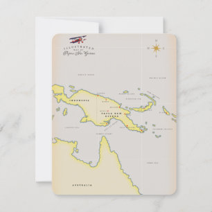 Illustratieve kaart van Papoea-Nieuw-Guinea