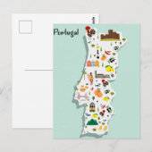 Illustratieve kaart van Portugal (Voorkant / Achterkant)