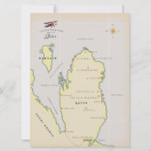 Illustratieve kaart van Qatar (Voorkant)