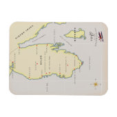 Illustratieve kaart van Qatar Magneet (Horizontaal)