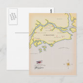 Illustratieve kaart van Singapore (Voorkant / Achterkant)