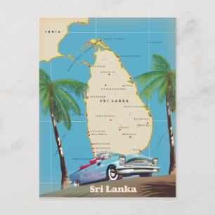 Illustratieve kaart van Sri Lanka
