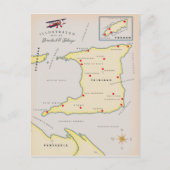 Illustratieve kaart van Trinidad en Tobago (Voorkant)